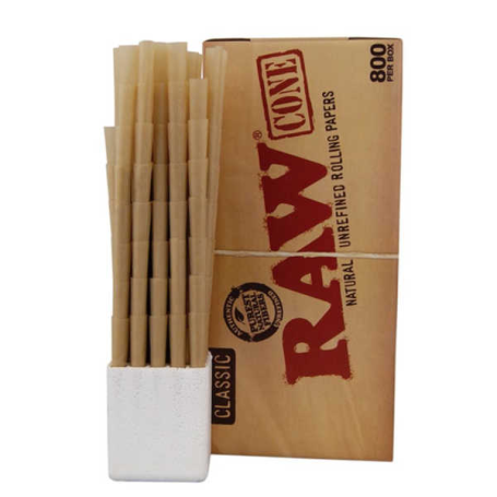 RAW Classic King Size cones - 800 stk.