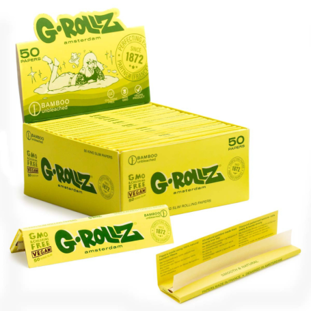 G-Rollz | Bamboo Unbleached King Size Slim - forsidebillede