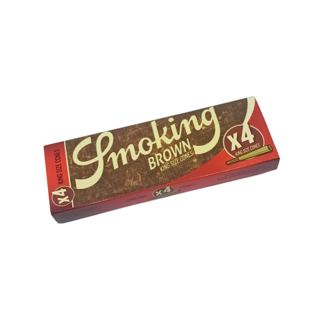 Smoking Brown King Size cones - 4 stk. 01