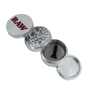 RAW aluminium grinder (4-delt) - Ø: 56 mm - adskilt m. plastik skraber