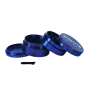 Elements Large 4-delt aluminium grinder (blå) - 05